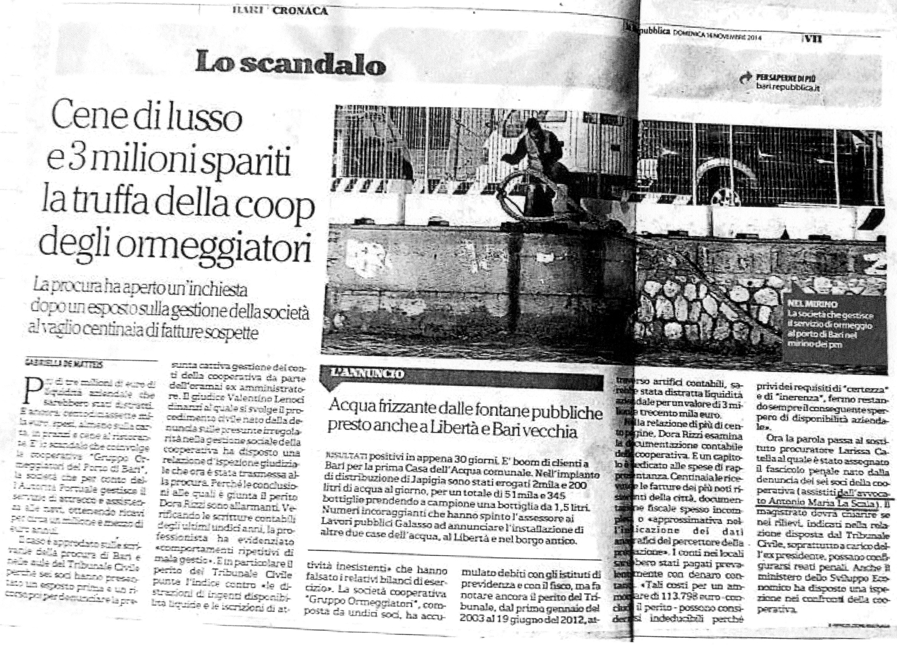 1 Cene di lusso e 3 milioni spariti la truffa della coop degli ormeggiatori. La Procura ha aperto un'inchiesta dopo un esposto sulla gestione dealla società. Al vaglio centinaia di fatture sospette