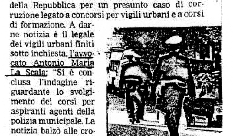 Inchiesta concorso vigili. Tre agenti assolti «Nessun illecito penale». I Vigili tenevano corsi di preparazione