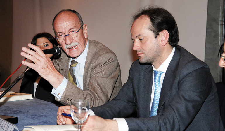 Giuseppe Ayala con l'avv. A.M. La Scala