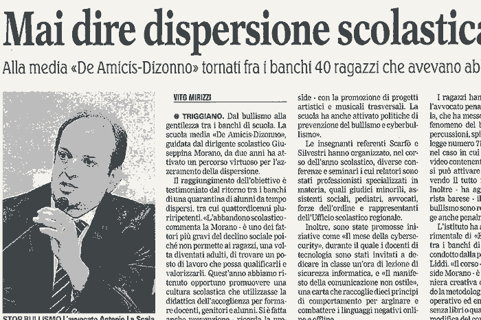 1 La battaglia per ridurre la dispersione scolastica.