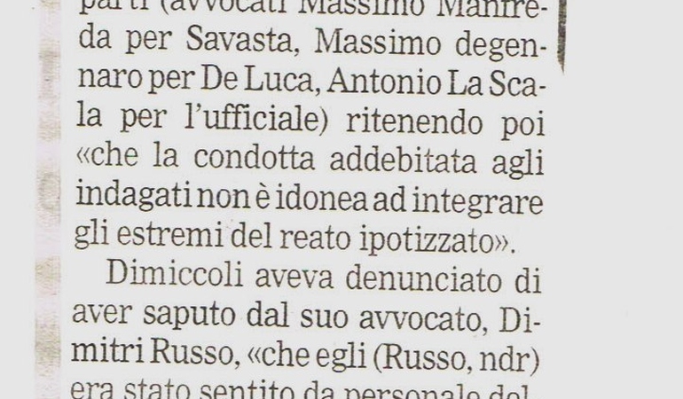 Nessun abuso Lecce archivia un fascicolo contro Savasta