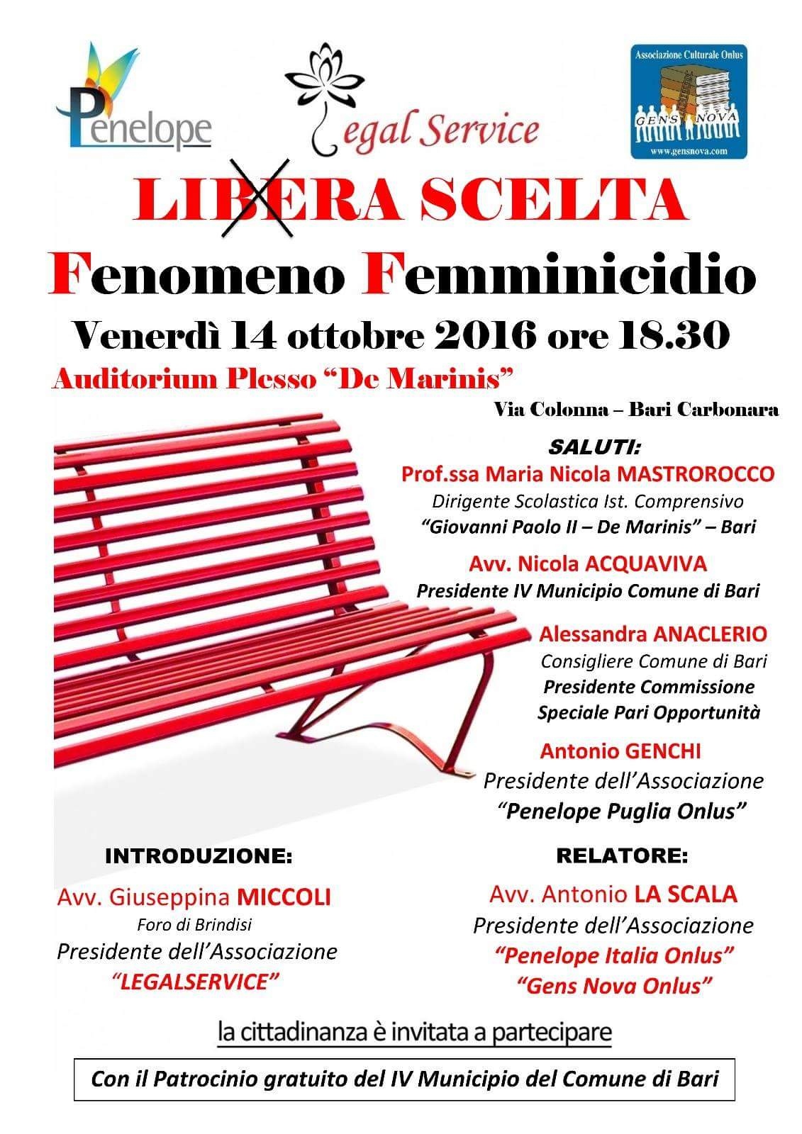 1 Libera Scelta - Fenomeno Femminicidio