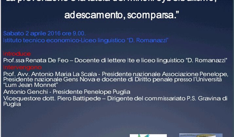 La prevenzione e la tutela dei minori: cyberbullismo, adescamento, scomparsa