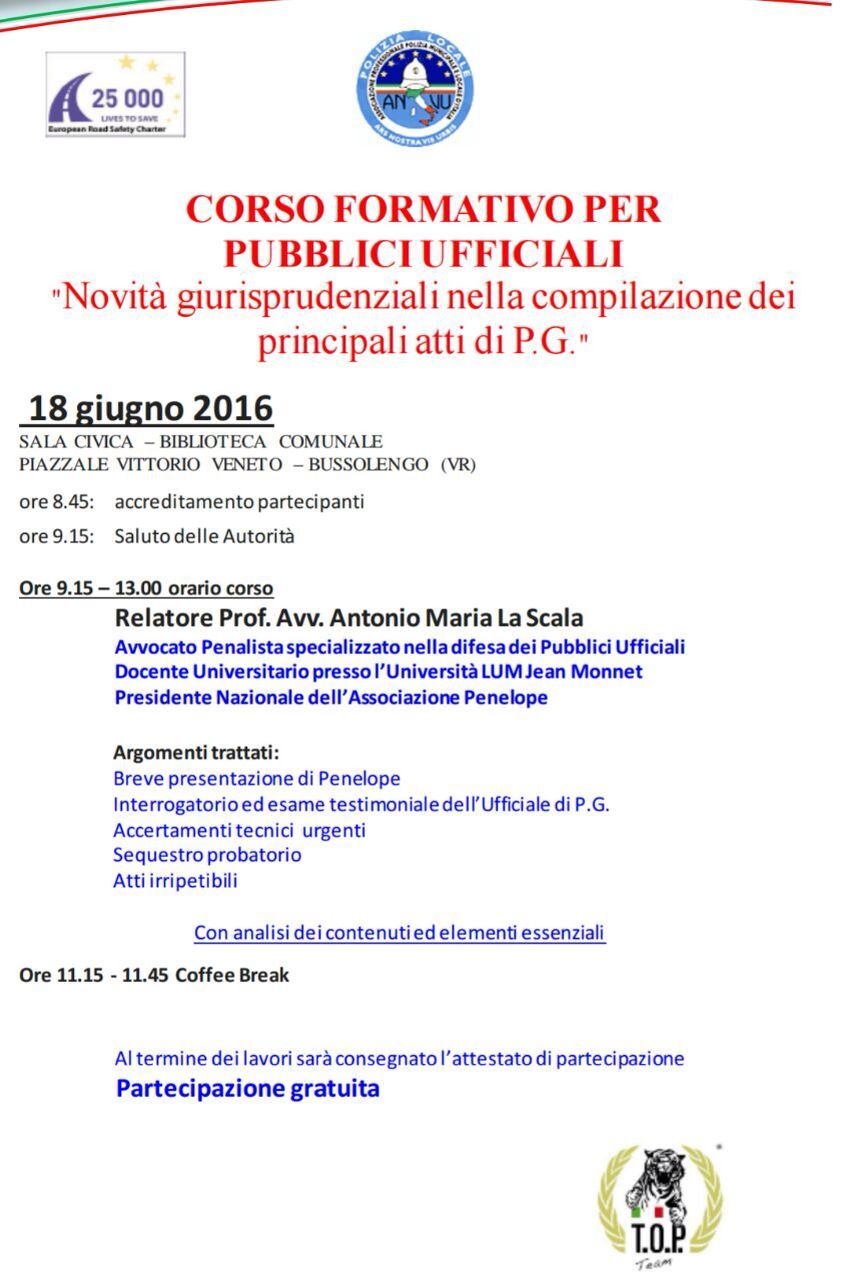 1 Novità giusrisprudenziali nella compilazione dei principali atti di Polizia Giudiziaria