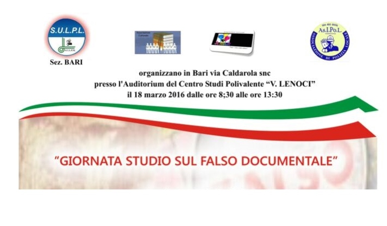 Giornata di studio sul Falso Documentale