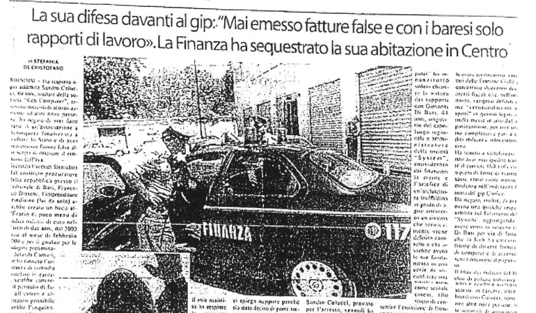 «Ecco perchè non ho truffato». La Procura di Bari gli contesta un buco di circa 12 milioni di euro nell'arco di due anni, dal 2002 al 2004. La sua difesa davanti al gip: 